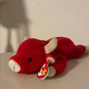 Ty Red and White Plush Toy